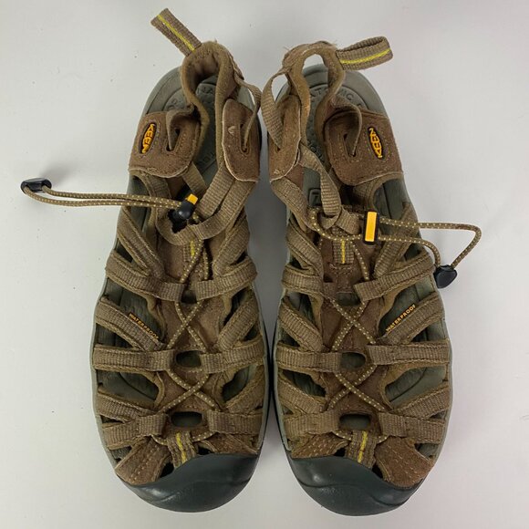 Keen Whisper Water Sandals Women's Size 9 Brown Waterproof Bungee Hiking Outdoor - Picture 1 of 12
